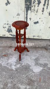 Đôn tròn kê chậu cây cảnh gỗ hương mặt 22 cao 6070cm