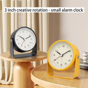 1pc Creative Metal Small Alarm Clock Student Specific Silent Desktop ClockMinimalist Quartz Clock，For Room Desk Office Decor
