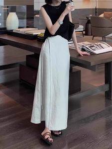 Trendy Elegant Stylish All-match Young A-line Midi Skirt