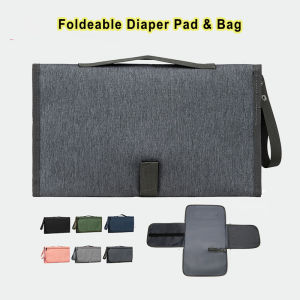 Xách tay tã trẻ em Pad Túi đeo vai có thể gập lại sơ sinh nước tiểu thay đổi Mat Xe đẩy trẻ em có túi ngoài trời túi cho mẹ
