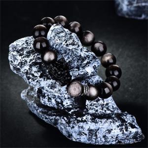 Chuangee Dragon Silver Agate Bracelet Original Design Fashion Jewelry Gift for Boyfriend Girlfriend on Valentines Day