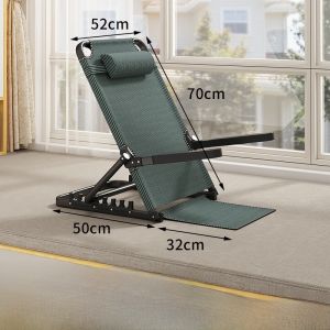 เก้าอี้พิงเตียงนอนแบบพับได้ปรับได้ อุปกรณ์ตกแต่งห้องนอน สไตล์โมเดิร์นเรียบง่าย เก้าอี้พิงแบบพับได้สำหรับผู้สูงอายุ