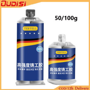 OUDISI 100g Metal Glue Resistance to Steel Above 250 ° C Extrusion Metal Repair Adhesive Industrial High Strength Bonding Sealant Weld Seam Metal Repair Agent Strong Casting
