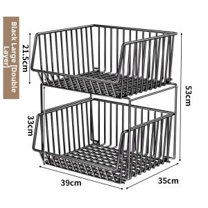 Clothing Storage Organizer Layered Shelf For Wardrobe