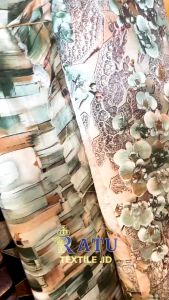 Kain Katun Rayon Viscose Uniqloo Motif Premium Import Kode A