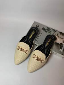 Futto.chic sepatu wanita flat Mules bapaw cantik slip-on
