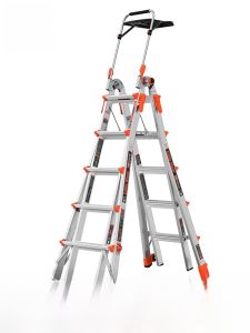 Little Giant Aluminum Alloy Thickened Folding Retractable Villa Use Hexagonal Ladder Multi-Functional Engineering Ladder