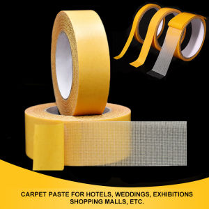 5M/Roll Strong Fixation Double Sided Tape Cloth Base Tape Translucent Mesh Waterproof Super Traceless High Viscosity Carpet Adhesive Multiable