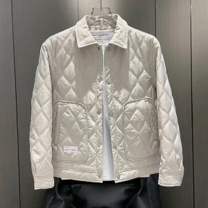 Áo Khoác Cotton Dày Ấm Áp Thời Trang Thường Ngày Cho Nam Mùa Đông 2025 Áo Khoác Cotton Cổ Bẻ Đa Năng Đơn Giản Đa Năng