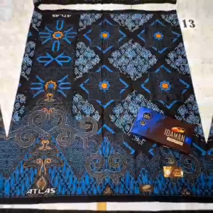 SARUNG ATLAS BATIK IDAMAN HARMONI MOTIF BATIK GOLD DEWASA