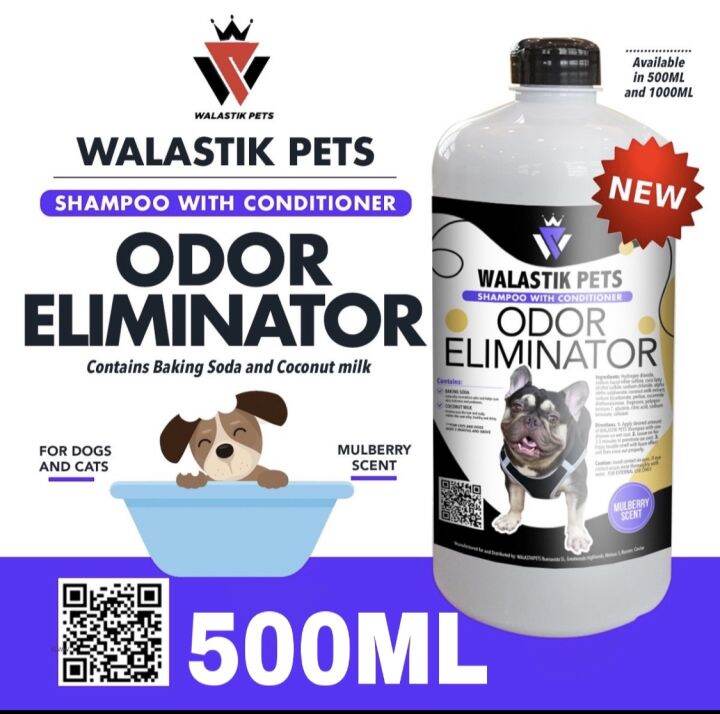 Odor eliminating outlet dog shampoo