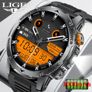 LIGE New 1000mAh Capacity Battery Smart Watch LED Flashlight Outdoor Mountain Climbing Cycling Sports Health Monitor Smartwatch