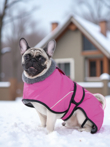 Thickened Fleece Dog Vest Clothes Autumn Winter Warm Waterproof Cute Style Dog Sweater for Corgi French Bulldog Pet Supplies