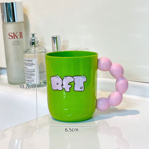 Cute Couple Toothbrush Cup Washing Bowl High Value Plastic Bathroom Supplies Home Use Childrens Oral Care Tools Simple Style