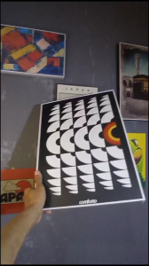 Poster Frame Hitam Abstract Jumbo Minimalis ukuran 30x40