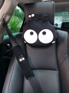 หมอนรองคอด้านข้างแบบอเนกประสงค์สำหรับรถยนต์ หมอนรองกระดูกสันหลังแบบมีลายการ์ตูน หมอนรองไหล่แบบป้องกัน หมอนรองที่นั่งรถยนต์แบบอเนกประสงค์