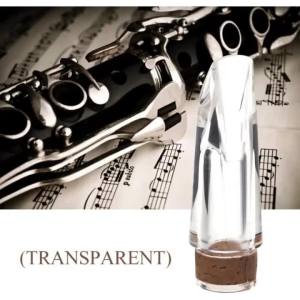 1PC Trong Suốt Kích Thước Tiêu Chuẩn Clarinet Ống Ngậm Tăng Cường Hiệu Suất Nhựa Sáo Mũ Trùm Đầu Bền Có Thể Tái Sử Dụng Nhạc Cụ Phụ Kiện