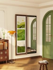 HAOJIUBUJIAN | Retro Style Hidden Full Length Mirror