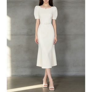 PIAOYA | Hip Concealing Slim Waist A-Line Dress