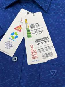 (1N0900)Áo sơ mi viettien ngắn tay lai bầu (Regular )