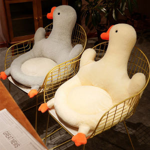 Cute White Goose Lumbar Support Seat Cushion