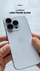 [ORI] RINGKE [CAMERA LENS FRAME GLASS] iPhone 15 Pro Max/ iPhone 15 Pro 0.33mm Glass Aluminum Frame Tough Protective Lens Cover