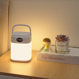 Sentuh malam cahaya 3 warna malam lampu LED untuk Nursery boleh dicas semula lampu malam LED untuk bilik tidur & perkhemahan