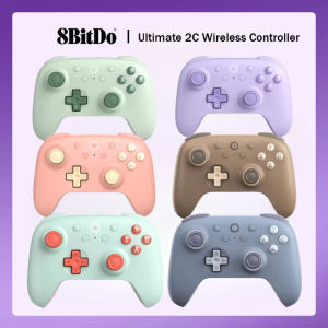 8BitDo Ultimate 2C Wireless Gaming Controller with Hall Effect Joysticks for Windows 10/11 Steam Raspberry Pi Android Control
