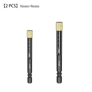 deli | Hexagonal Shank Brazed Dry Ceramic Tile Diamond Drill Bit 5-16mm Hole Saw Marble Ceramic Granite Porcelain Cup Saw Hole Opener