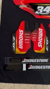 DECAL SUPERMOTO MERAH HITAM CRF 150 - STIKER FULLBODY CRF NEW 2024