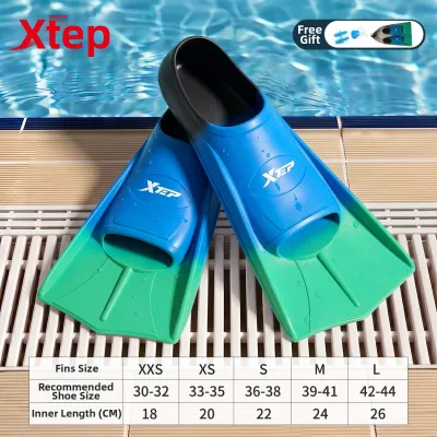 XTEP | Silicone Swimming Flippers Professional Training Fins