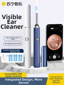 Visual Ear Spoon High Definition Ear Cleaning Tool Glowing Earwax Removal Spoon Silicone Material for Professional Use