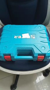 Baterai Torsion Besar 350NM Elter 88V Cordless Impact Wrench dengan 2 Baterai 4.0Ah untuk Baut Mobil/Bor - Warna Biru