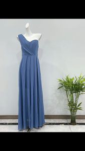 Gown Dinner Dress Baby Blue Size XL Chest 86-102cm Waist 80-86cm Length 155cm 晚礼服连衣裙长礼服裙外贸 MAXI LONG