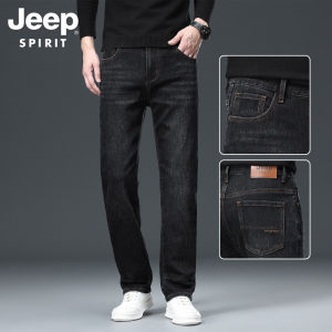 JEEP SPIRIT | Quần Jeans Rửa Mòn Đa Năng Form Thẳng Thời Trang Dễ Dàng Kinh Doanh