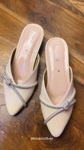 Sepatu Bustong Slop Fladeo Hak 3cm/Sepatu wanita