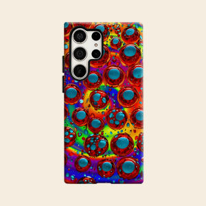 Ốp Lưng Bảo Vệ Toàn Diện Luxury Rainbow Bubble Cho Samsung Galaxy S26 S25 S24 A56 A36 Plus Ultra - Chống Sốc Chống Xước Chất Liệu TPU Mềm