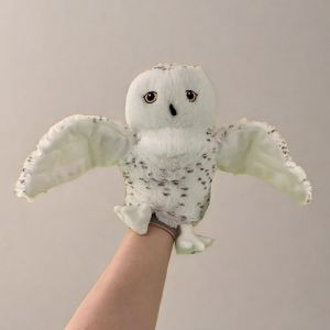 Owl bird children hand puppet plush toy