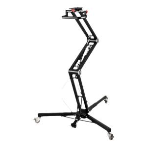 SUBEN | 3D Hovering Tripod with Gas Assist Hydraulic Damping Extendable Legs and Wheels for DSLR Camera