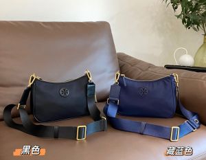 Tory webminlhobo nylon Shoulder Bag cowhide  waterproof Crossbody Bag tote bag  zipper Branded Bag for Women Sling Bag  Adjustable Strap