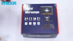 Digital Microscope Camera 4.3‘’ Screen 50-1000X Magnification Video Microscope 8LEDs Portable Electronic Magnifier with Stand