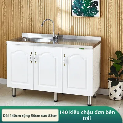 FENGHONGTAO | Tủ Chậu Rửa Bếp Tích Hợp Thân Thiện Với Thuê Nhà Tủ Inox
