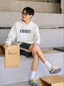 Hotwind | Hooded Letter Print Loose Fit Hoodie American Vintage
