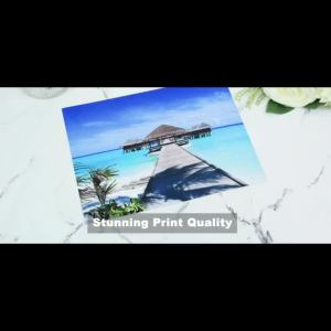 100 Sheets 230Gsm Glossy Photo Printing Paper Single-Side 4R (4x6 Inch) 60lb Thick Inkjet Paper for Home Office Use