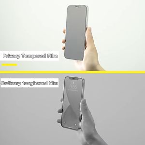ความเป็นส่วนตัวกระจกนิรภัย For iPhone 11 12 13 14 15 16 PRO MAX 12 PRO 11 Pro Max 12 XS Max 7 8 14 15 16 Plus SE 2020 2022 ความเป็นส่วนตัวปกป้องหน้าจอกระจกเต็มจอ