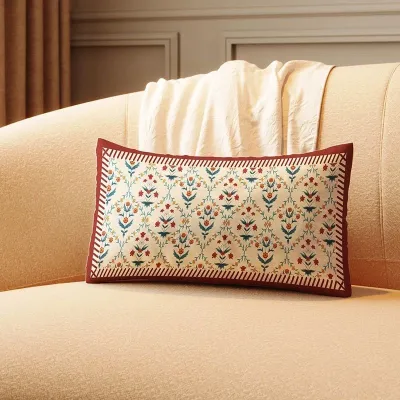 Rectangular Vintage Sofa Backrest Pillowcase Luxury Living Room Bedside Decorative Long Cushion American Style Soft Core