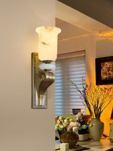 HADLITE | Marble Style All Copper Wall Light