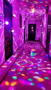 Đèn Led Nháy Chớp 7 Màu 5 Chế Độ Tự Xoay Đui Tròn Có Công Tắc Cao Cấp - Đèn LED Vũ Trường Xoay