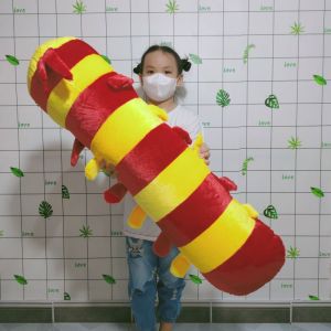 GỐI ÔM SÂU LÔNG SIZE LỚN GỐI ÔM NGỦ HÌNH CON SÂU VẢI LÔNG MỊN GÒN MỀM GỐI ÔM NGỦ CHO BÉ GIÁ SỈ