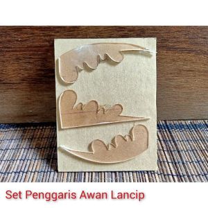 Penggaris Awan Lancip dan Penggaris Awan Lengkung Cetakan Acrylik Peralatan Menggambar